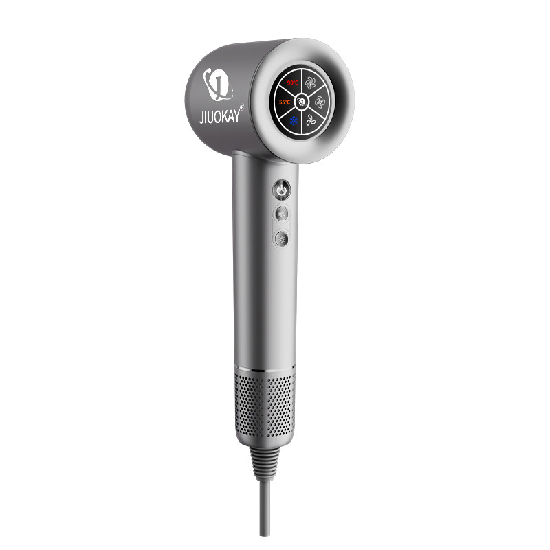 Gray/Black/Orange 110000rpm High Speed BLDC Fast Drying Hair Dryer For Damaged Hair