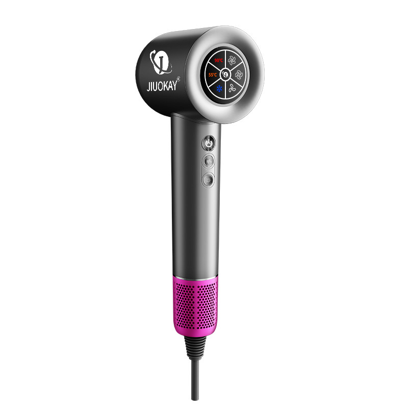 Gray/Black/Orange 110000rpm High Speed BLDC Fast Drying Hair Dryer For Damaged Hair