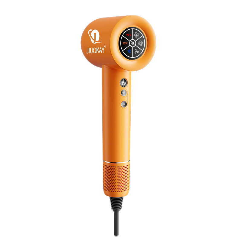Gray/Black/Orange 110000rpm High Speed BLDC Fast Drying Hair Dryer For Damaged Hair