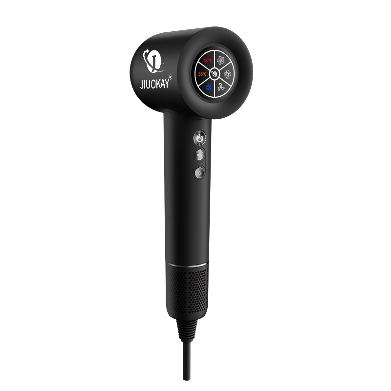 1600W High-Speed Brushless Hair Dryer Negative Ionic LCD Screen Fast Drying Frizz-Free