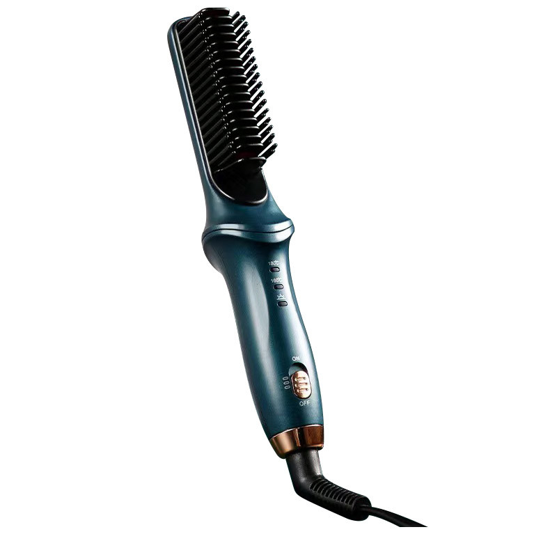 Adjustable Temperature Electric Hot Comb with 360 Degree Swivel Cord in Purple ABS PTC