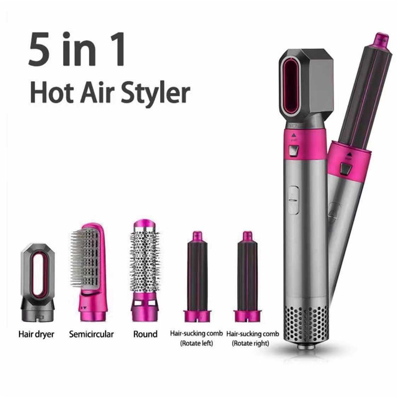 500W New Design Wholesale Low Price Multi Function Air Wrap Leather Box Automatic Hot Air Brush