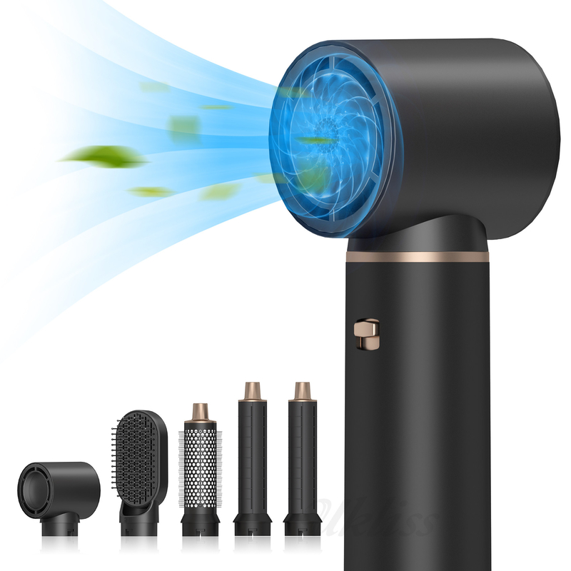 5 in 1 Black Gift Box Hair Dryer One Step Professional Negative Ion Multi Function Styler