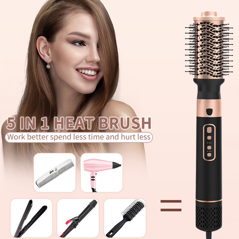 6 In 1 Hot Air Dryer Brush Professional Hair Straightener Hair Brush High Speed Blow Dryer Set