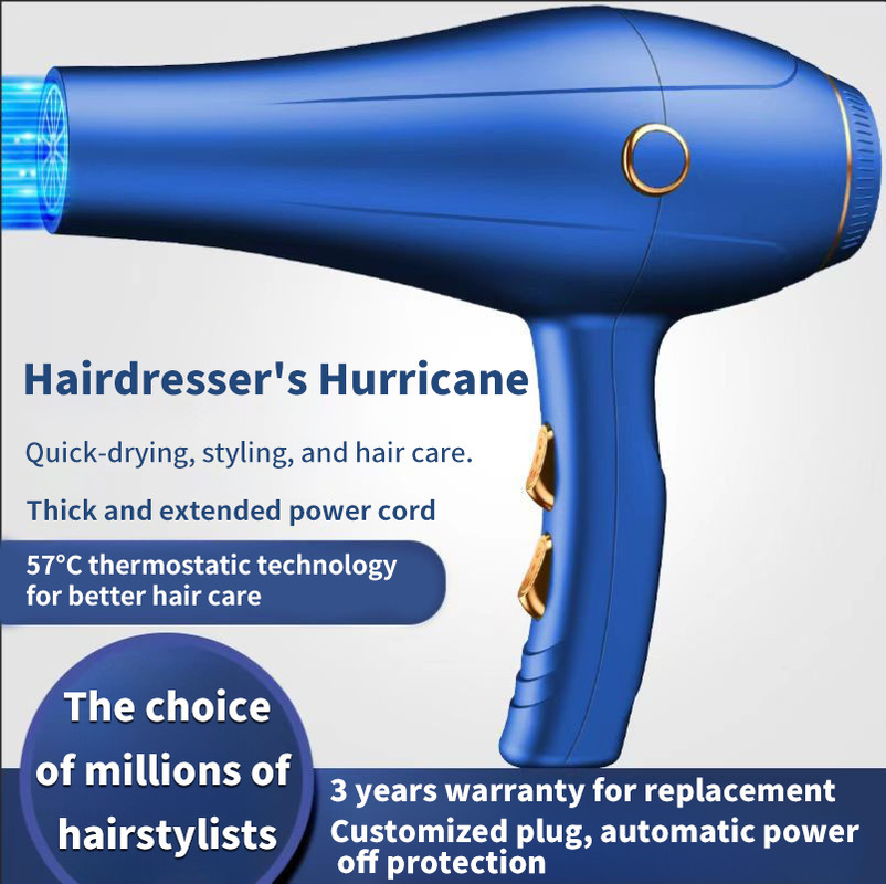 2400W High Speed 130000 Rpm Quick Dry Hair Dryer For Home Hotel Outdoor Travel