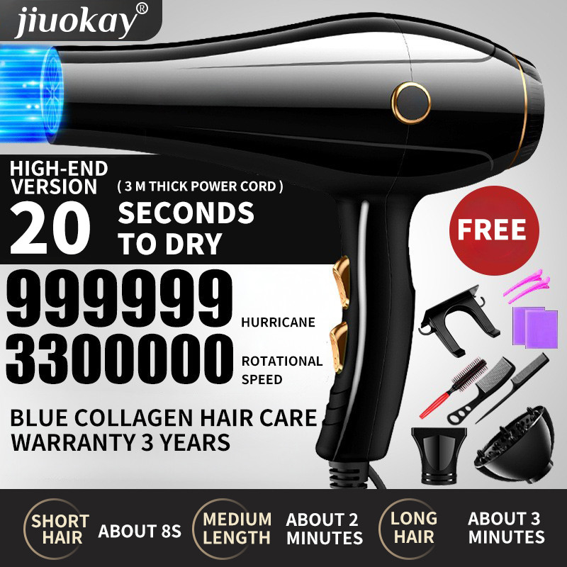 2400W High Speed 130000 Rpm Quick Dry Hair Dryer For Home Hotel Outdoor Travel