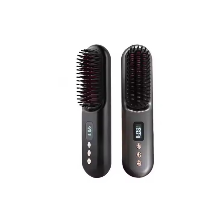 Cordless Hair Straightening Brush with 4 Temperature Settings PD20W Fast Charging Anti Scald Fast Heating Design