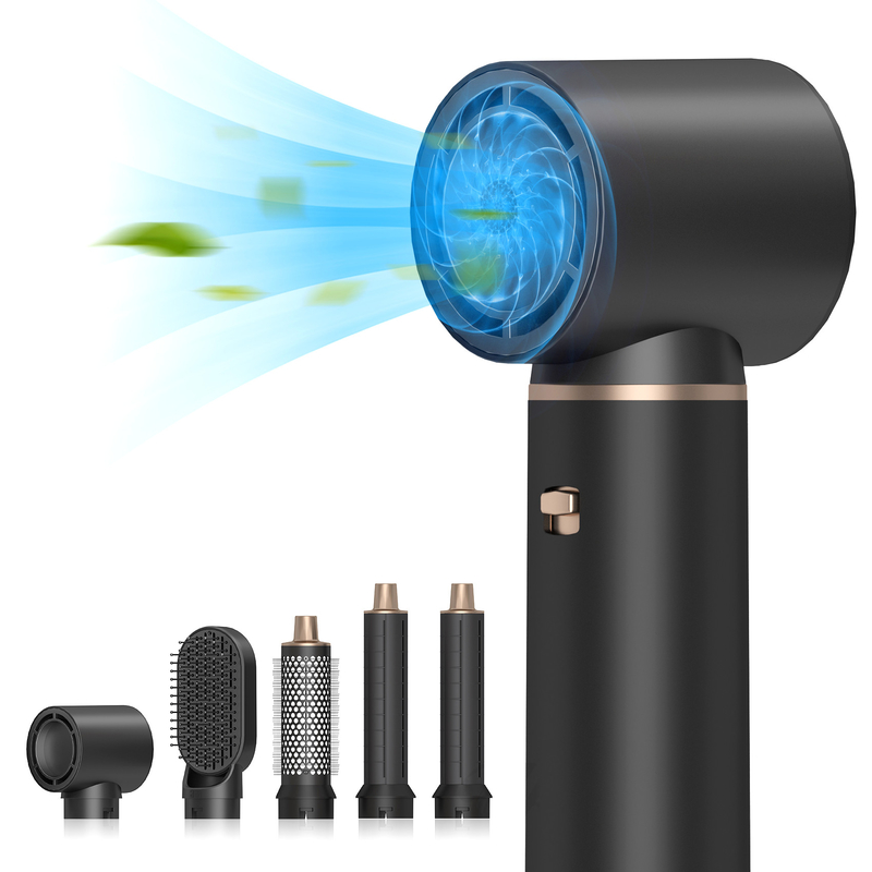 5 in 1 Electric Hair Styler Tool Custom Logo LED Multifunctional Hair Curler Set with 1000W Power and 1.8m Cord Length