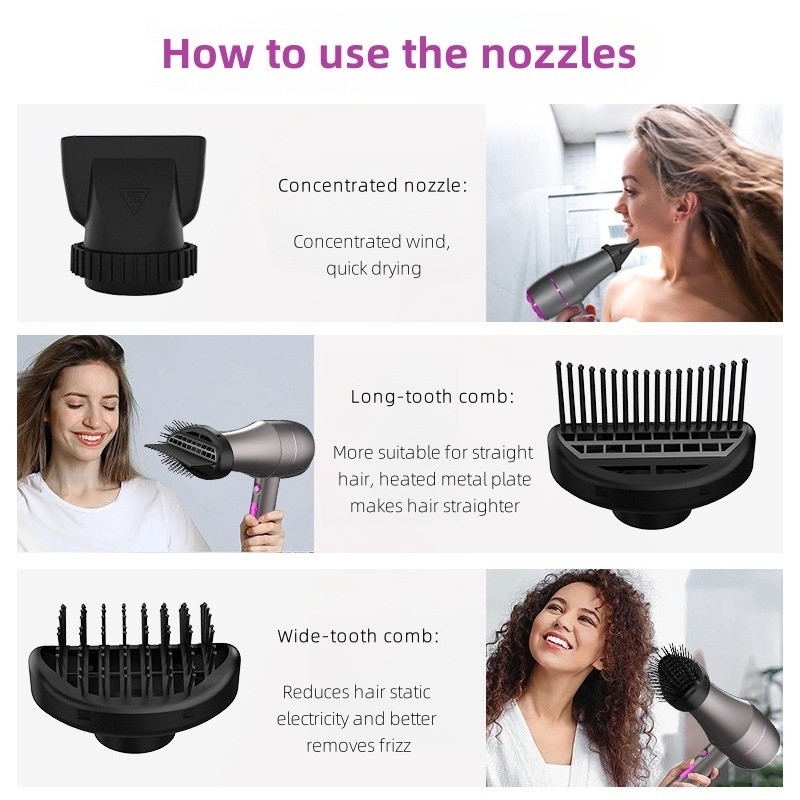 Professional Salon Hair Dryer With Super Strong Wind Speed And Scientific Hair Care Design Hair Dryer
