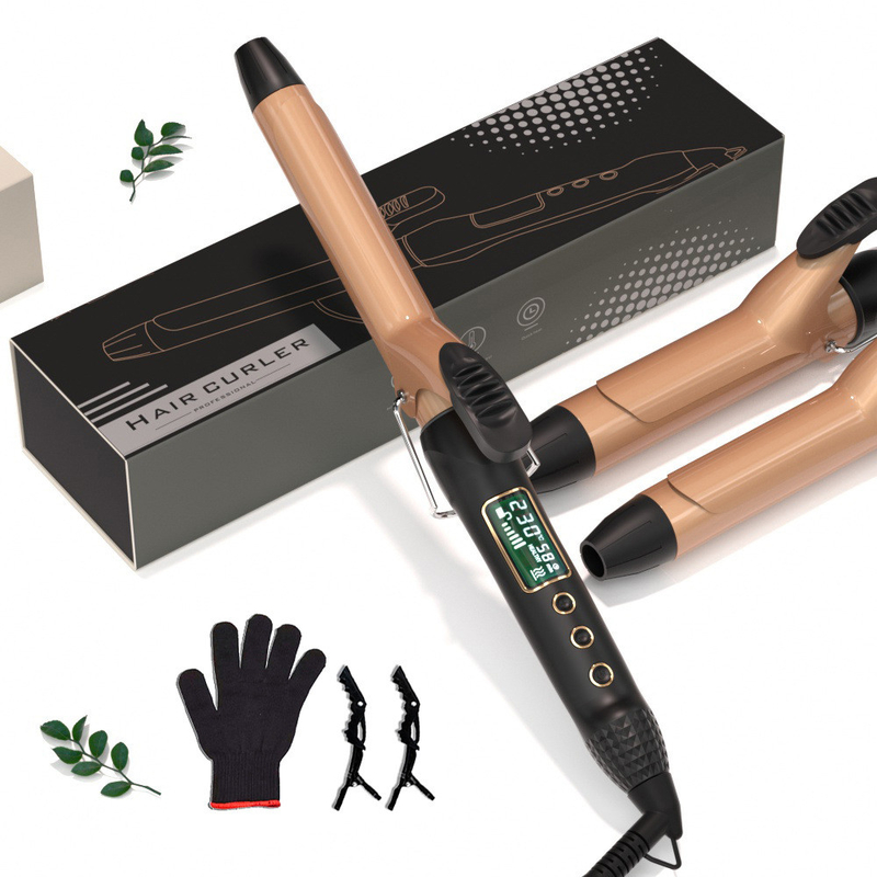 60W Fast Curling LED Display Multi Temp Gears Hair Curler For Professional Salon