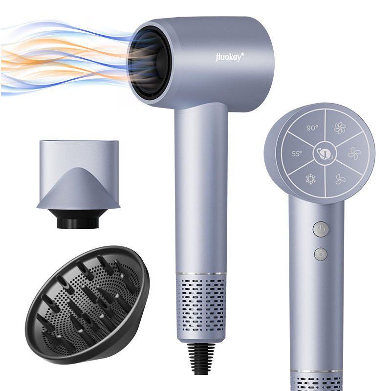 Professional Salon Grade 1800W High Power 5 Billion Plasma Lightweight Fast Drying Hair Dryer With Customized Logo And Three Nozzles