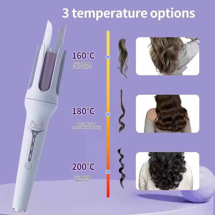 Salon-Grade Curling Iron 2-in-1 Hair Curler and Straightener with Fast Heat-up