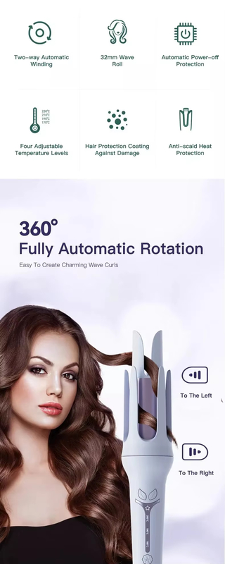Salon-Grade Curling Iron 2-in-1 Hair Curler and Straightener with Fast Heat-up