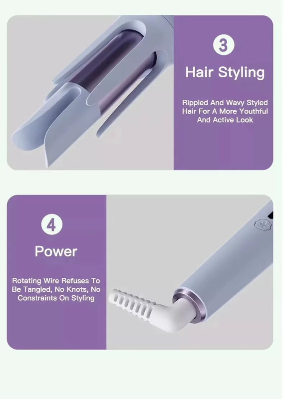 Salon-Grade Curling Iron 2-in-1 Hair Curler and Straightener with Fast Heat-up