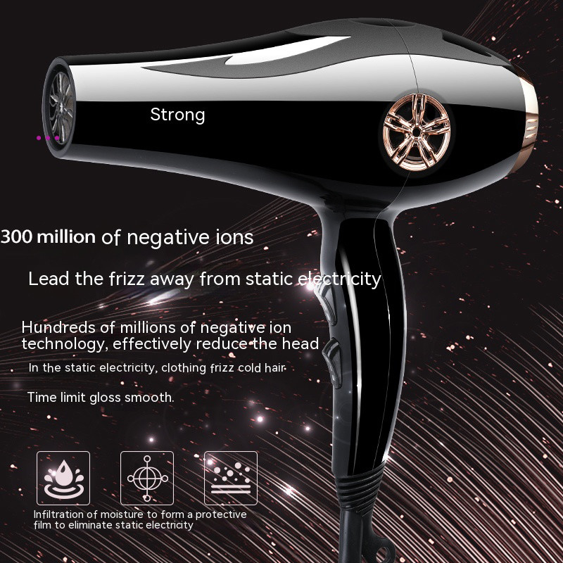 2000W High Speed Professional Multi Attachments Set Negative Ion Professional Hair Dryer for Hair Salons With Blue Light