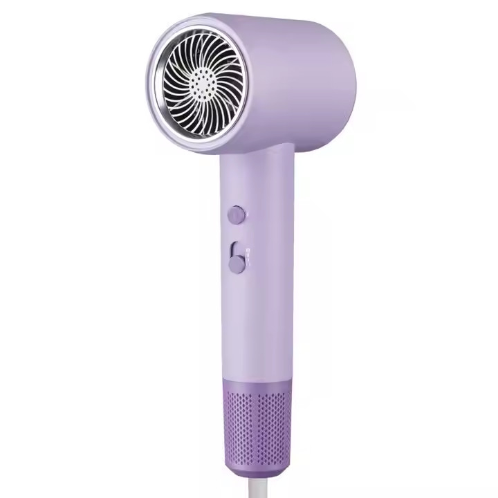 2000W Purple High Speed Blue Ray Negative Ion Revair Hair Dryer Temperature Adjustable for Household Use