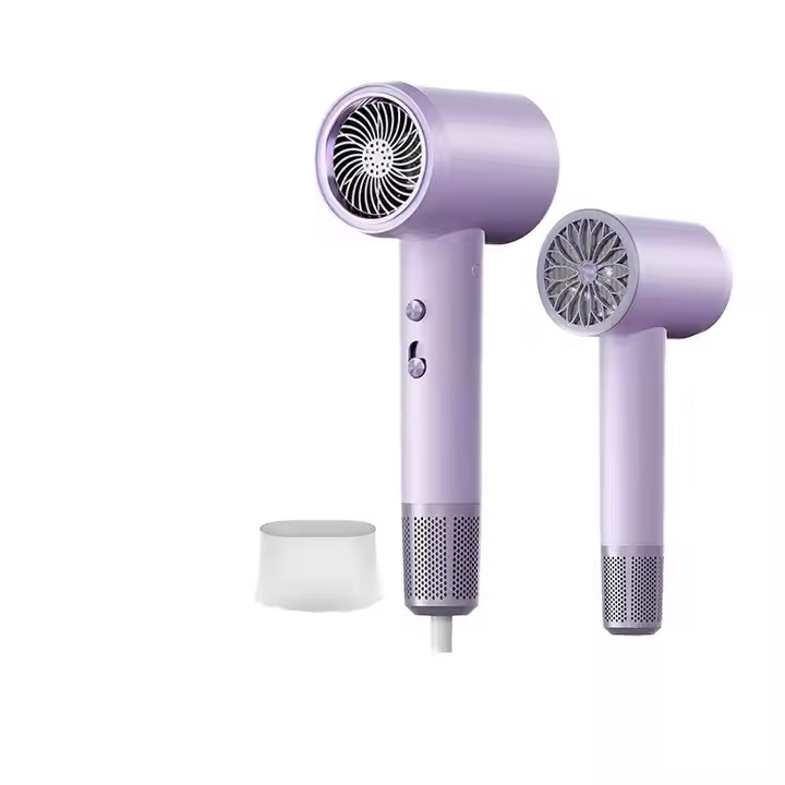 2000W Purple High Speed Blue Ray Negative Ion Revair Hair Dryer Temperature Adjustable for Household Use