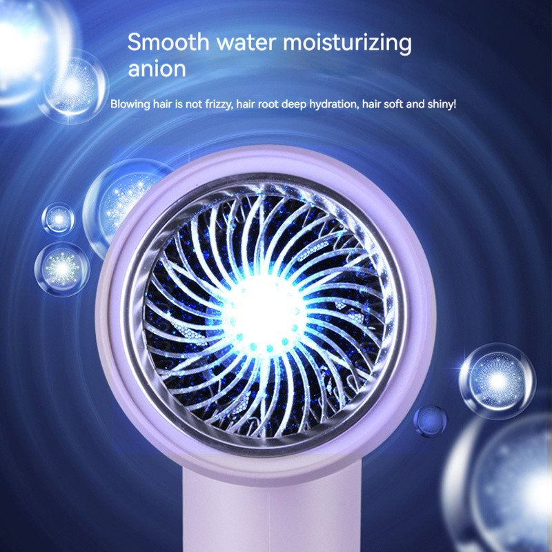 2000W Purple High Speed Blue Ray Negative Ion Revair Hair Dryer Temperature Adjustable for Household Use