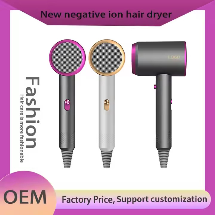 1500W Portable High Speed Negative Ion Revair Electric Hair Dryer for Home Cordless Professional