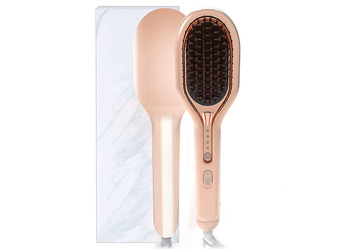 42W Electric Hair Brush Straightener PTC Heater Plastic Aluminum Material
